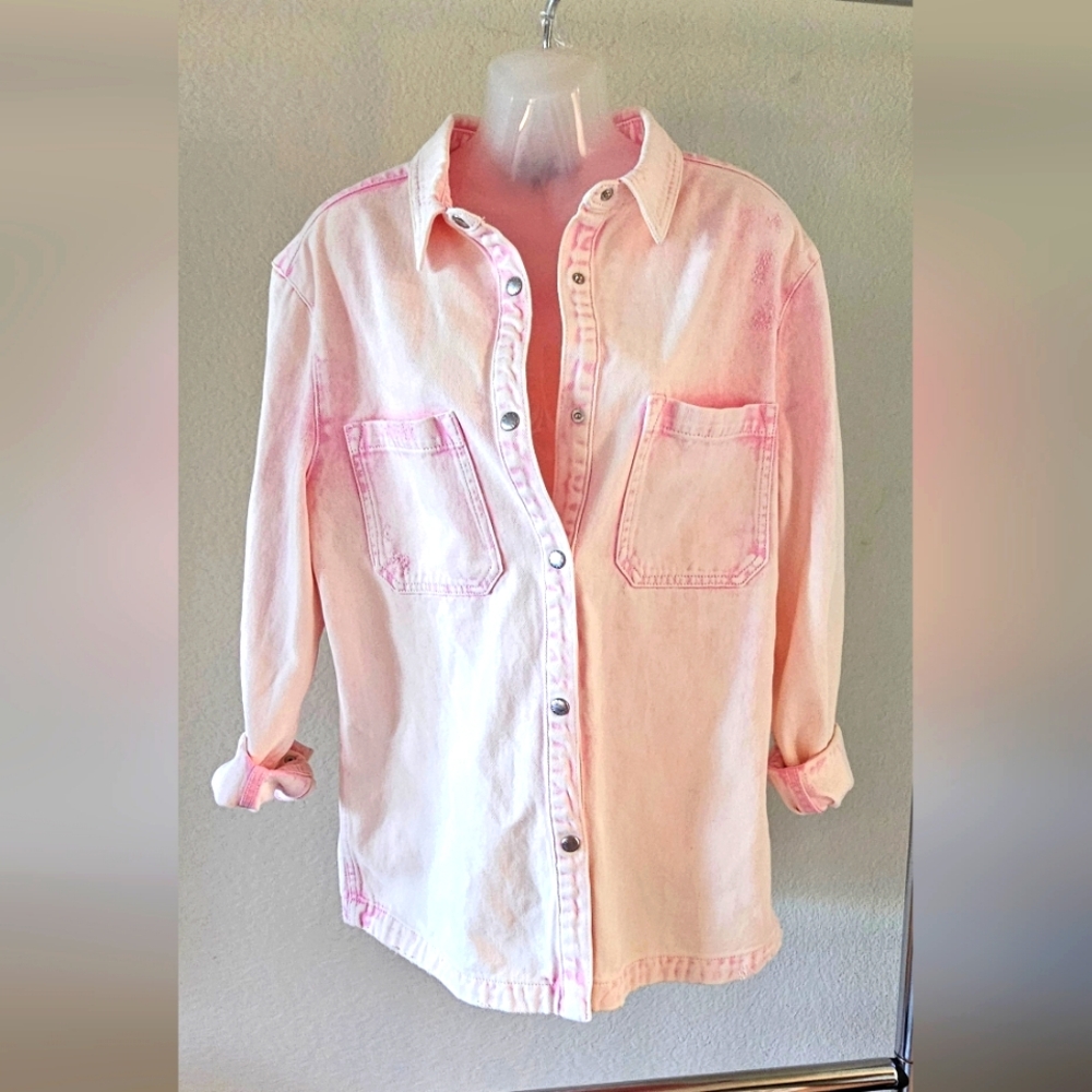 Ser.O.Ya Oversized Denim Shirt - Picture 2 of 6